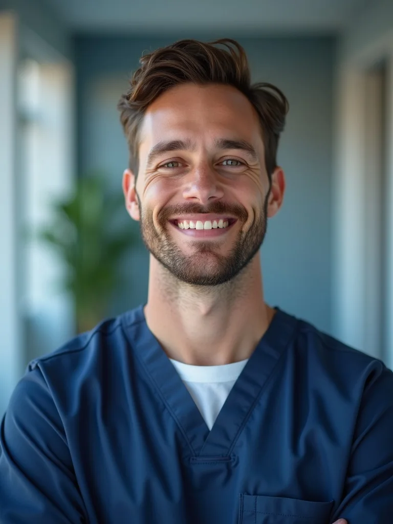 Portrait illustratif d'un vétérinaire