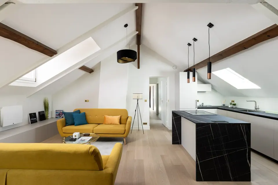 Création d'un appartement en combles, Versailles